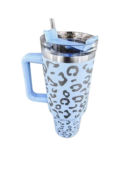 Travel Tumbler with handle and Straw