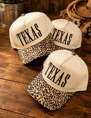 Texas Leopard Cap