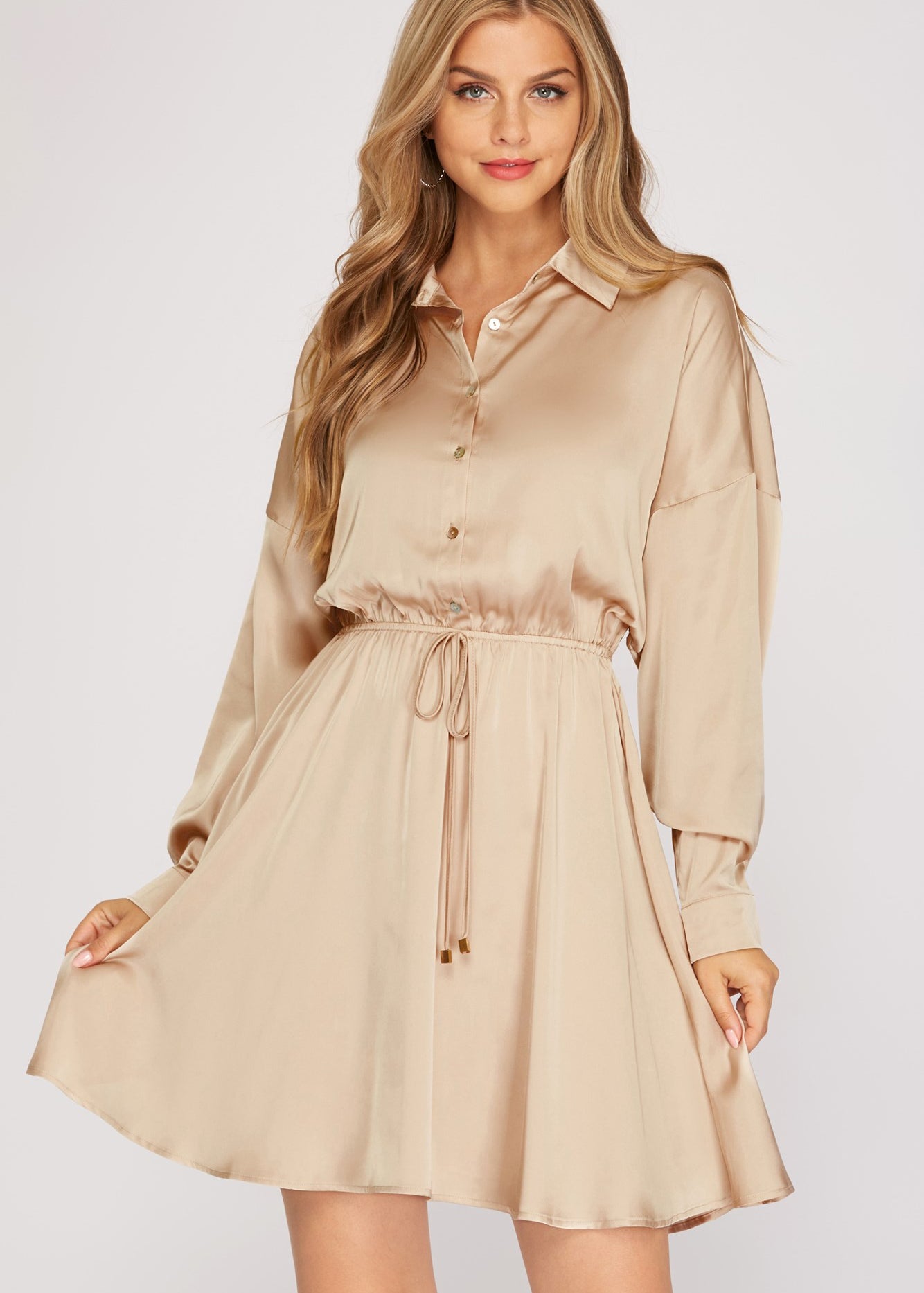 SATIN GAZE DRESS