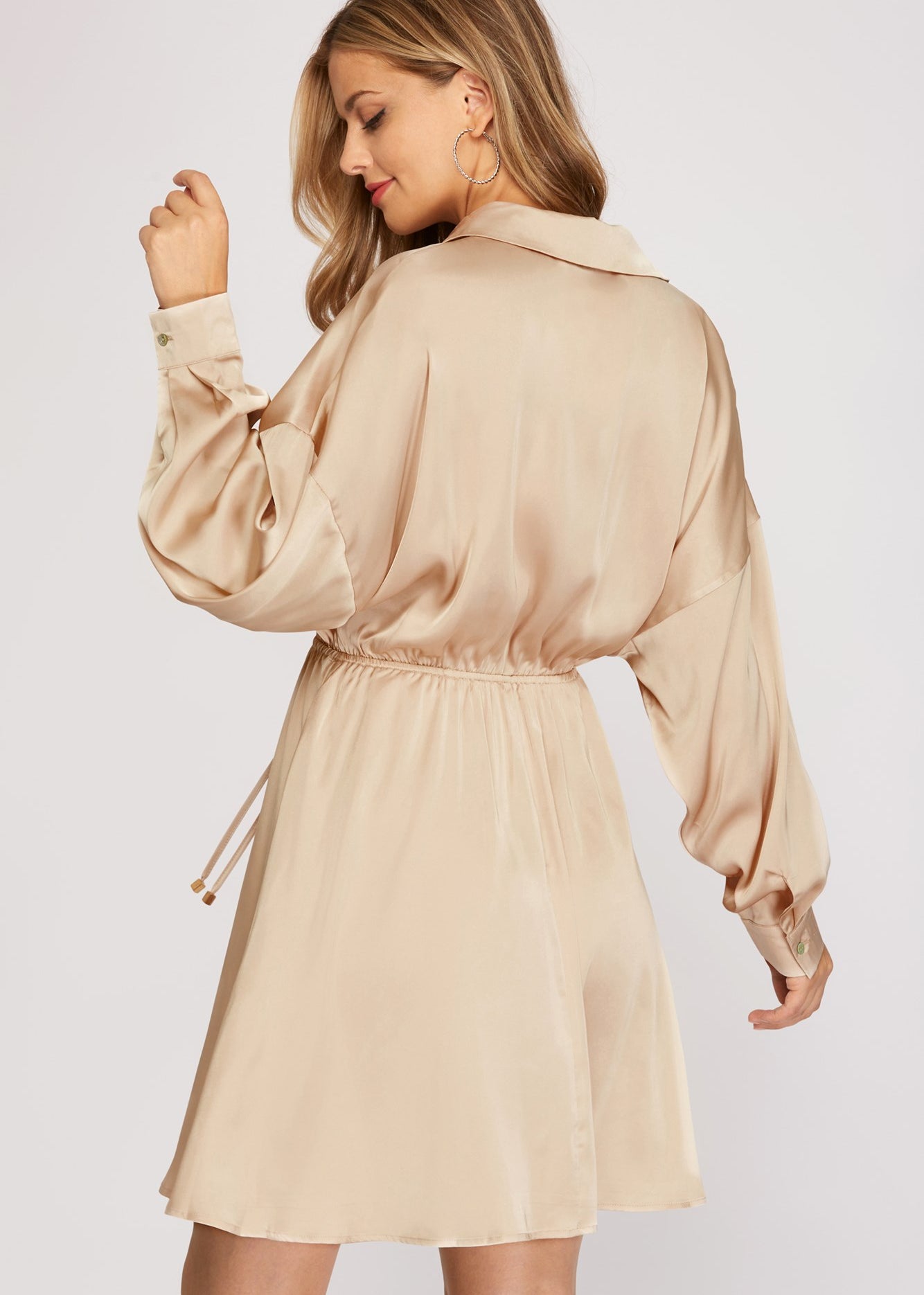 SATIN GAZE DRESS