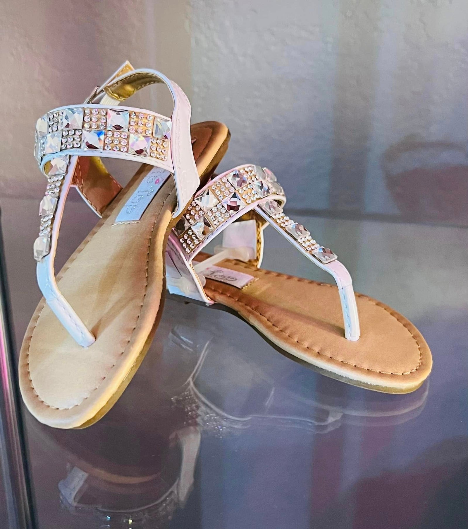 GIRLS RHINESTONE SANDALS