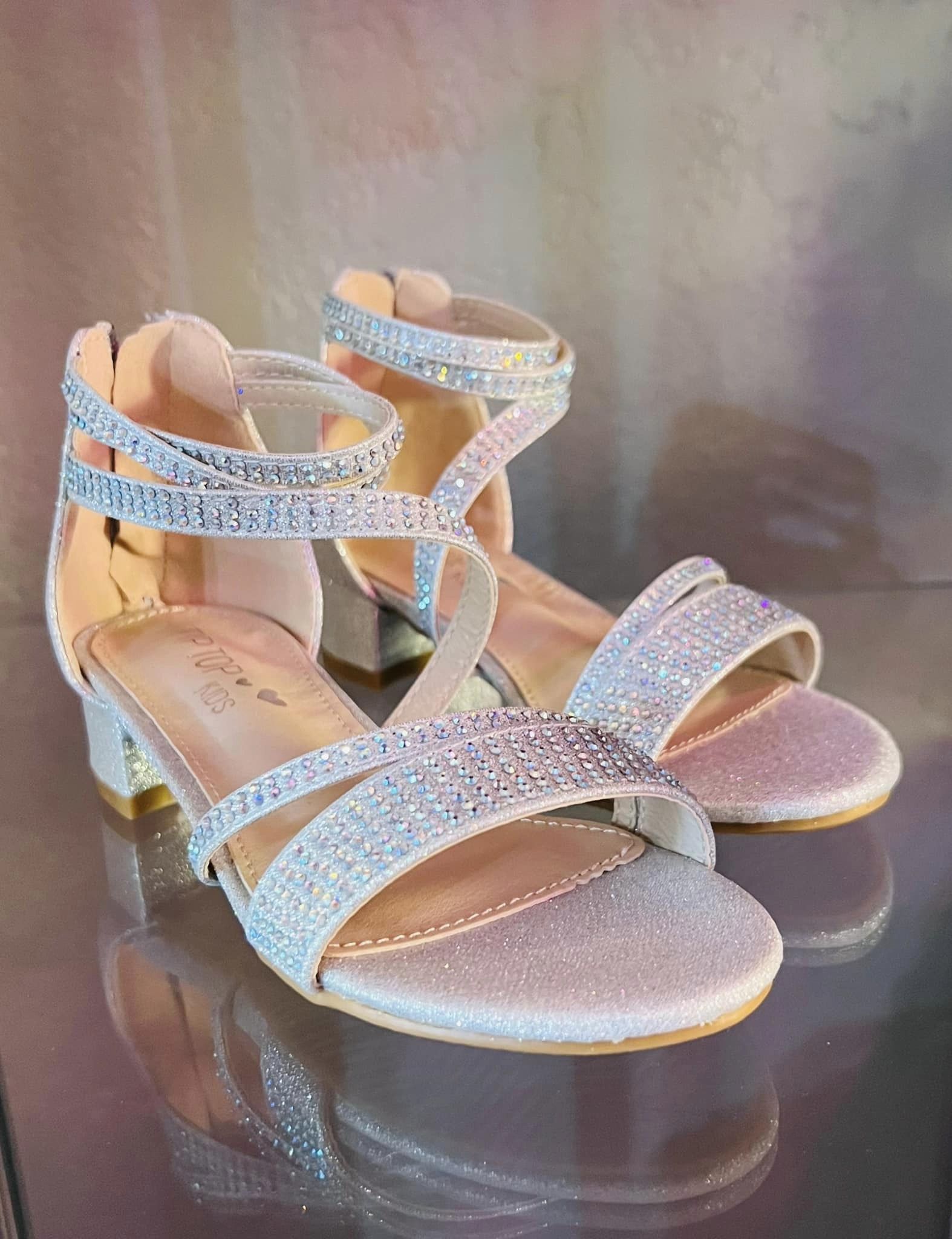 GIRLS RHINESTONE HEEL