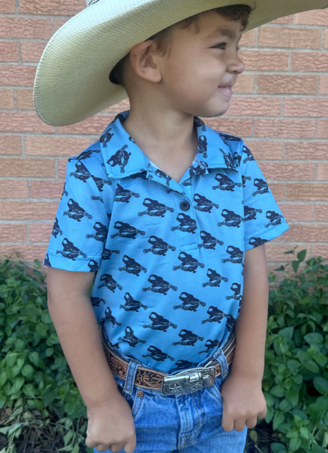 Spurs On My Boots Kids Polo