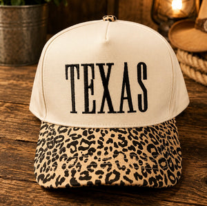 Texas Leopard Cap