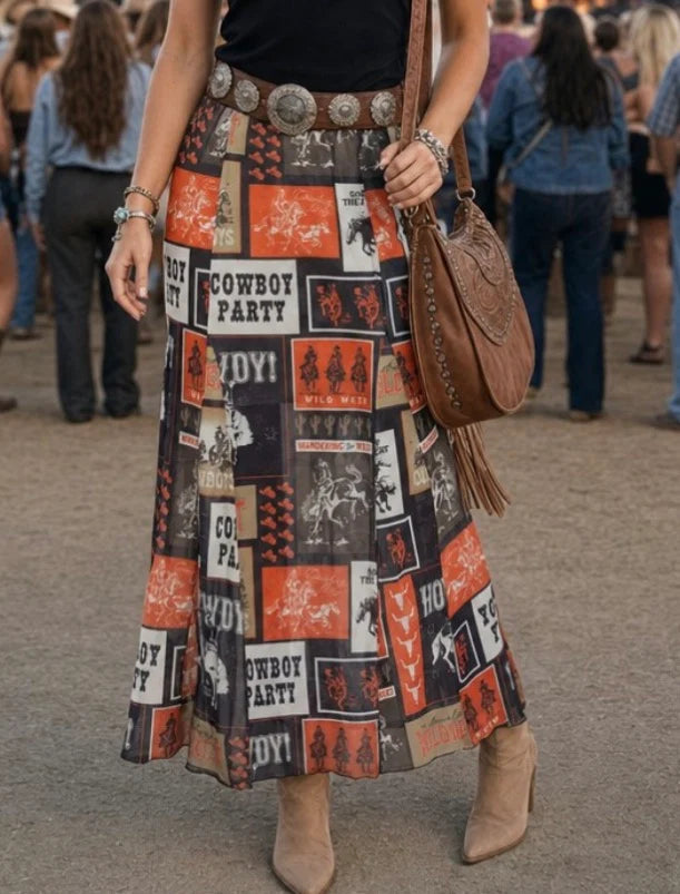 Western Rodeo Mesh Skirt