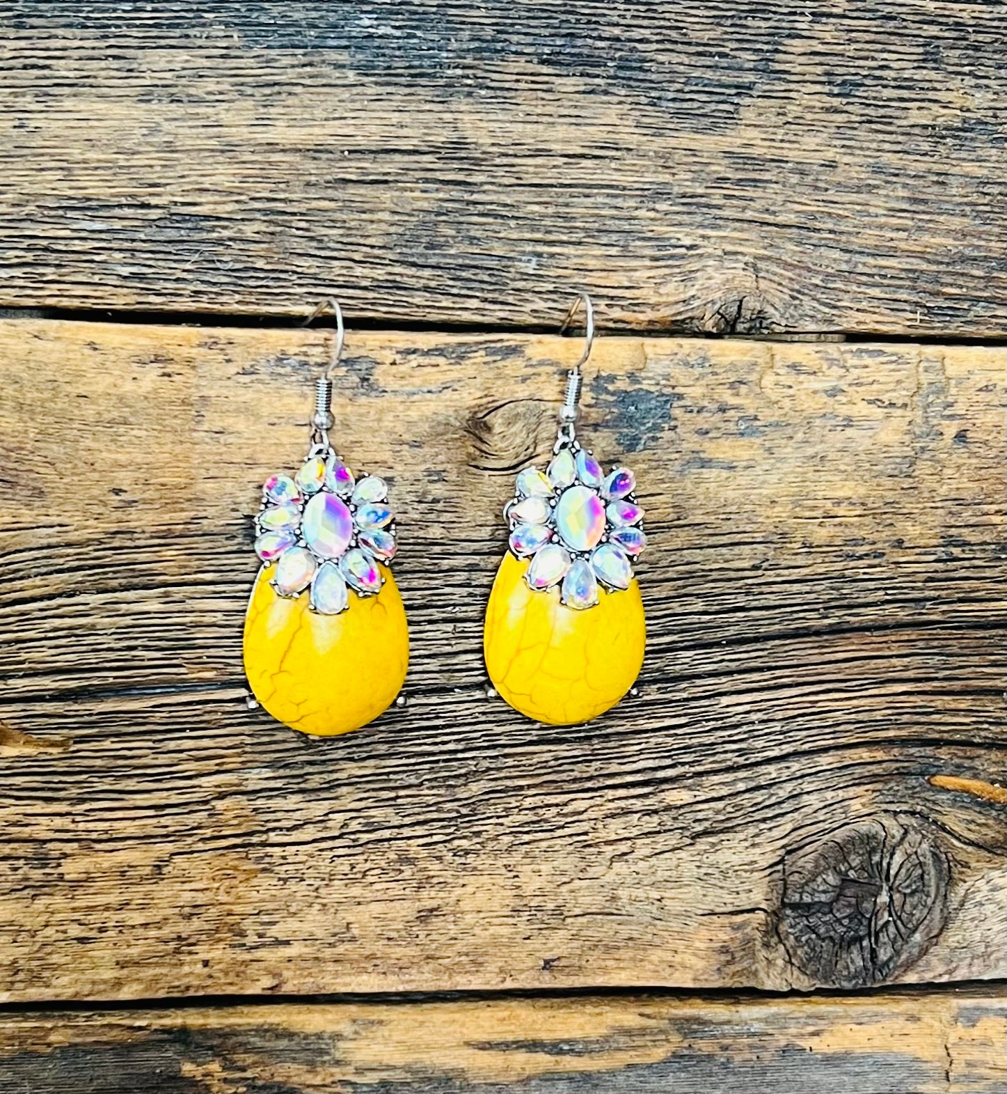 Turquoise Flower Earrings