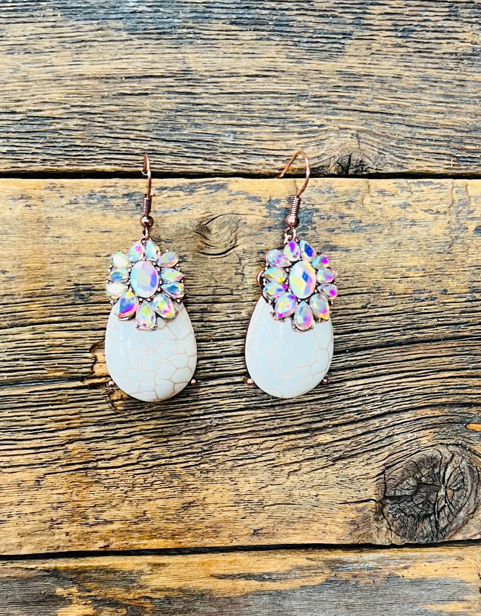 Turquoise Flower Earrings