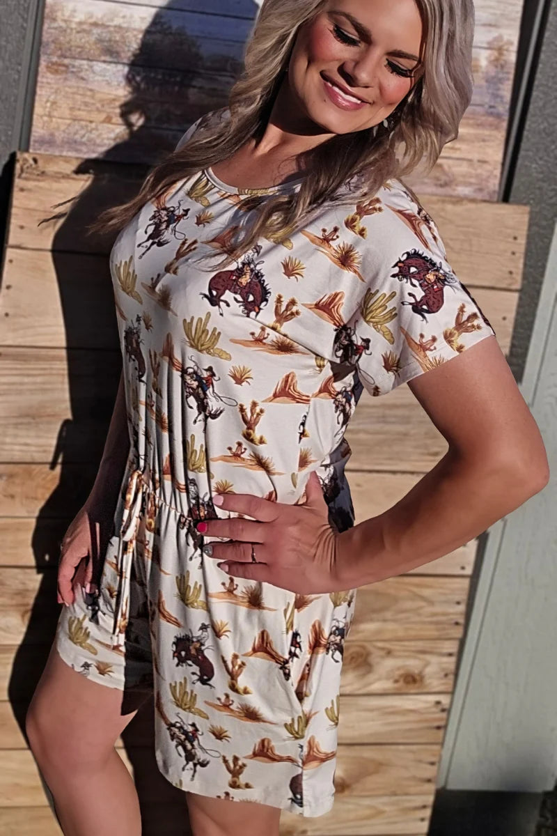 DOWN IN THE DESERT ROMPER