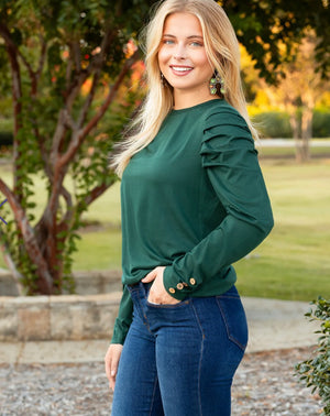 HUNTER GREEN TOP