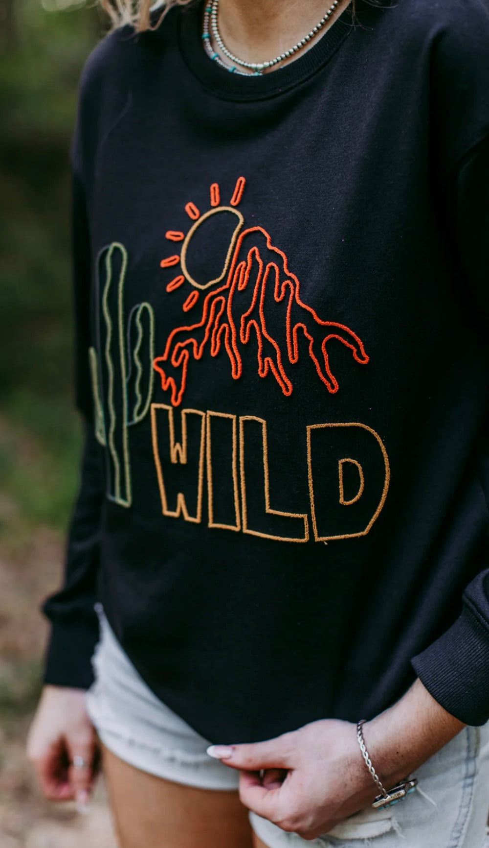 Wild Embroidered Sweatshirt