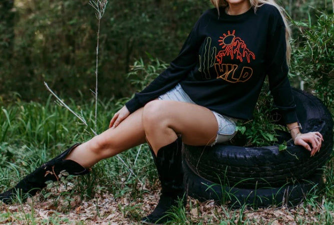 Wild Embroidered Sweatshirt