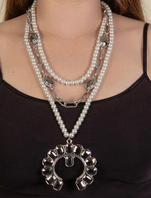 Triple strand Crystal Necklace