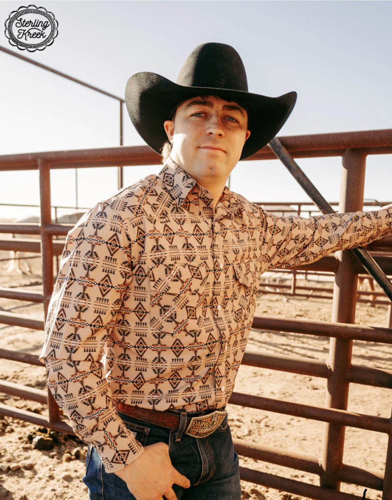 SITTING BULL BUTTON UP