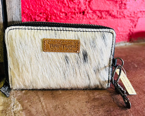 Trinity Ranch Genuine Cowhide Hair-on Mini Wallet