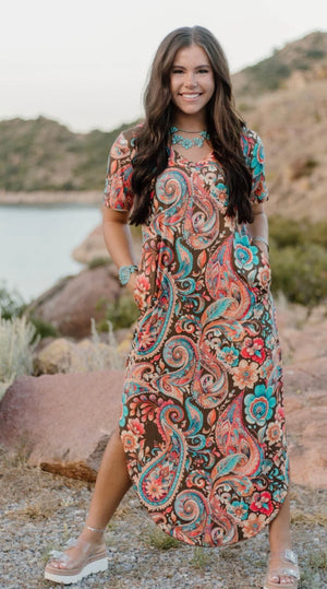 PAISLEY OF MY HEART MAXI DRESS