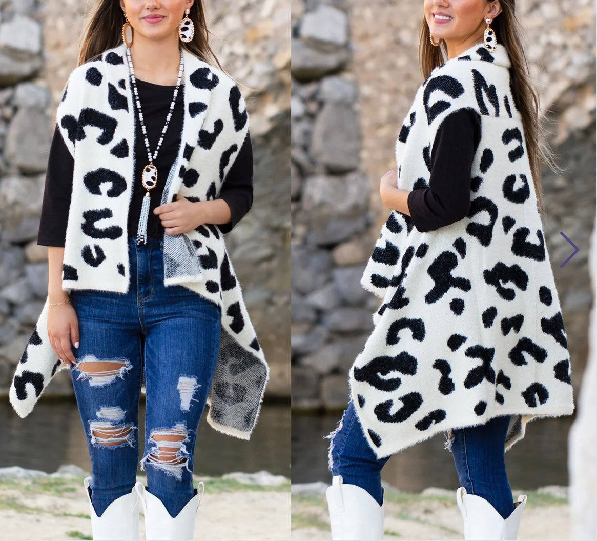 Leopard Print Vest