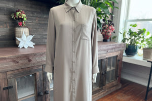 Long sleeve shirt dress