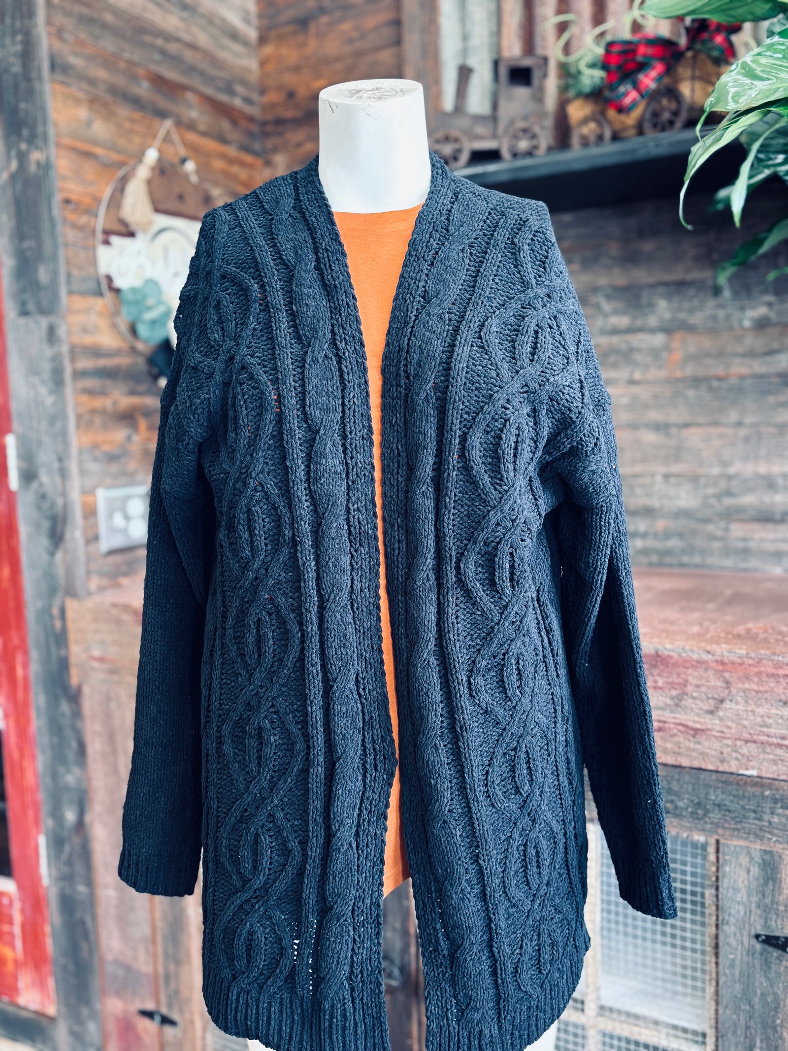 CROCHET MIDI LONG CARDIGAN