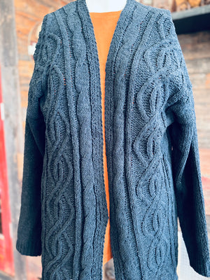 CROCHET MIDI LONG CARDIGAN