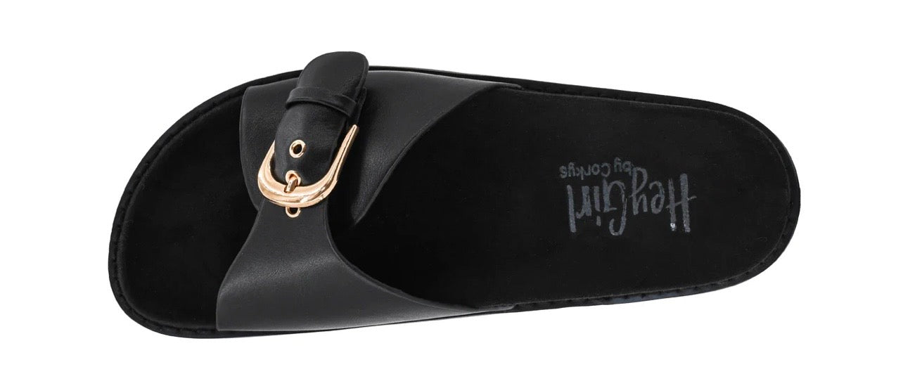 Corky's Passport Black Sandals