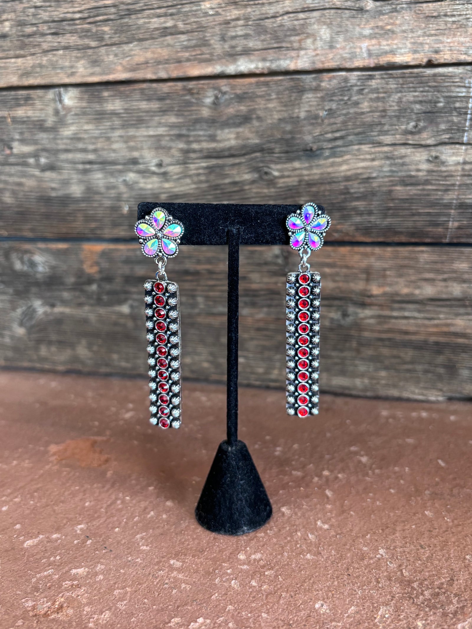 Crystal Flower Earrings