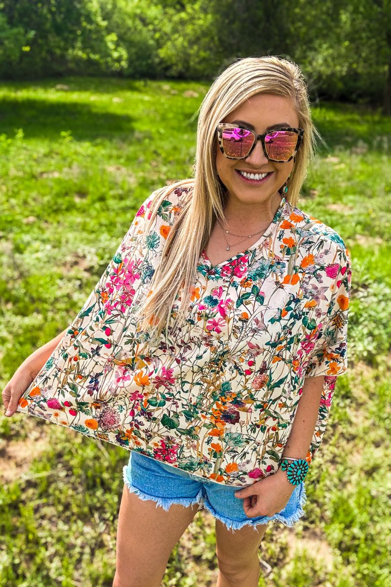 FIELD OF FLOWERS TOP