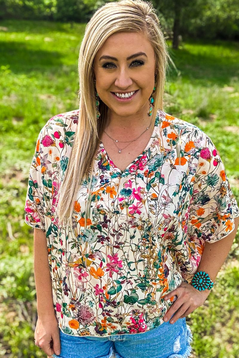 FIELD OF FLOWERS TOP