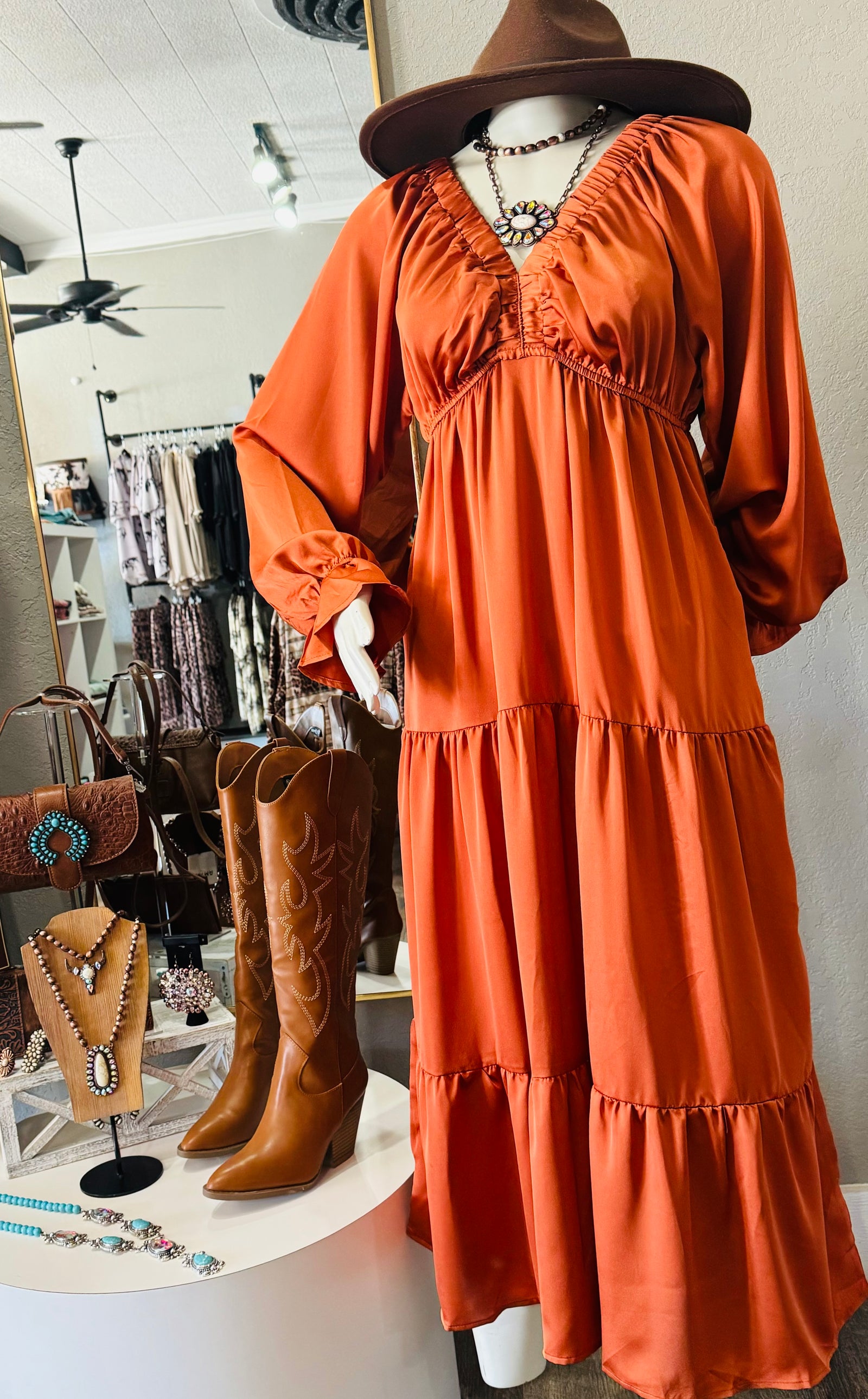 BABYDOLL SATIN DRESS