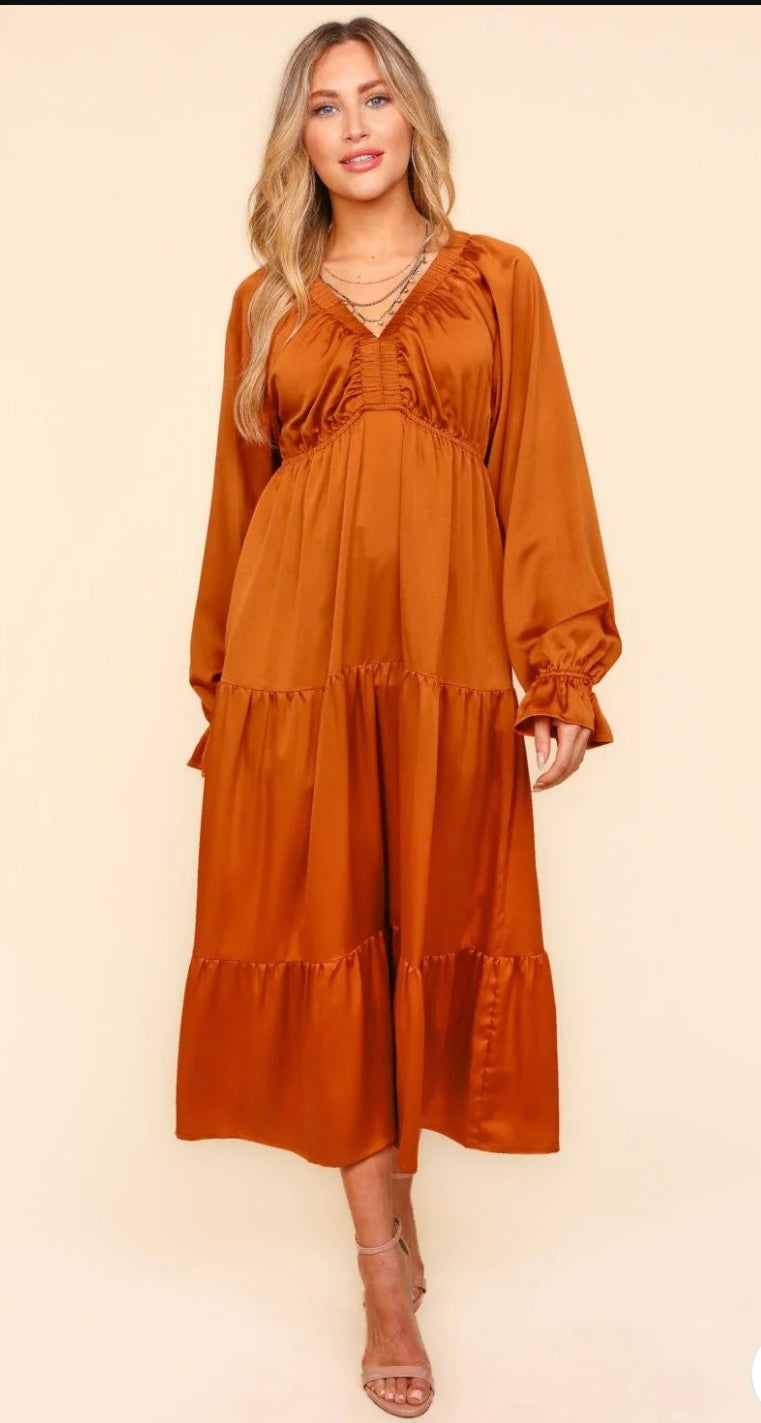 BABYDOLL SATIN DRESS