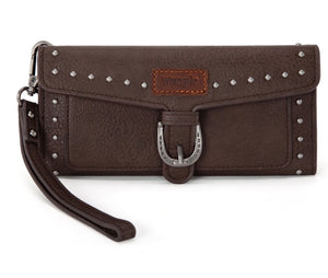 Wrangler Western Tri-fold RFID Wallet/Wristlet