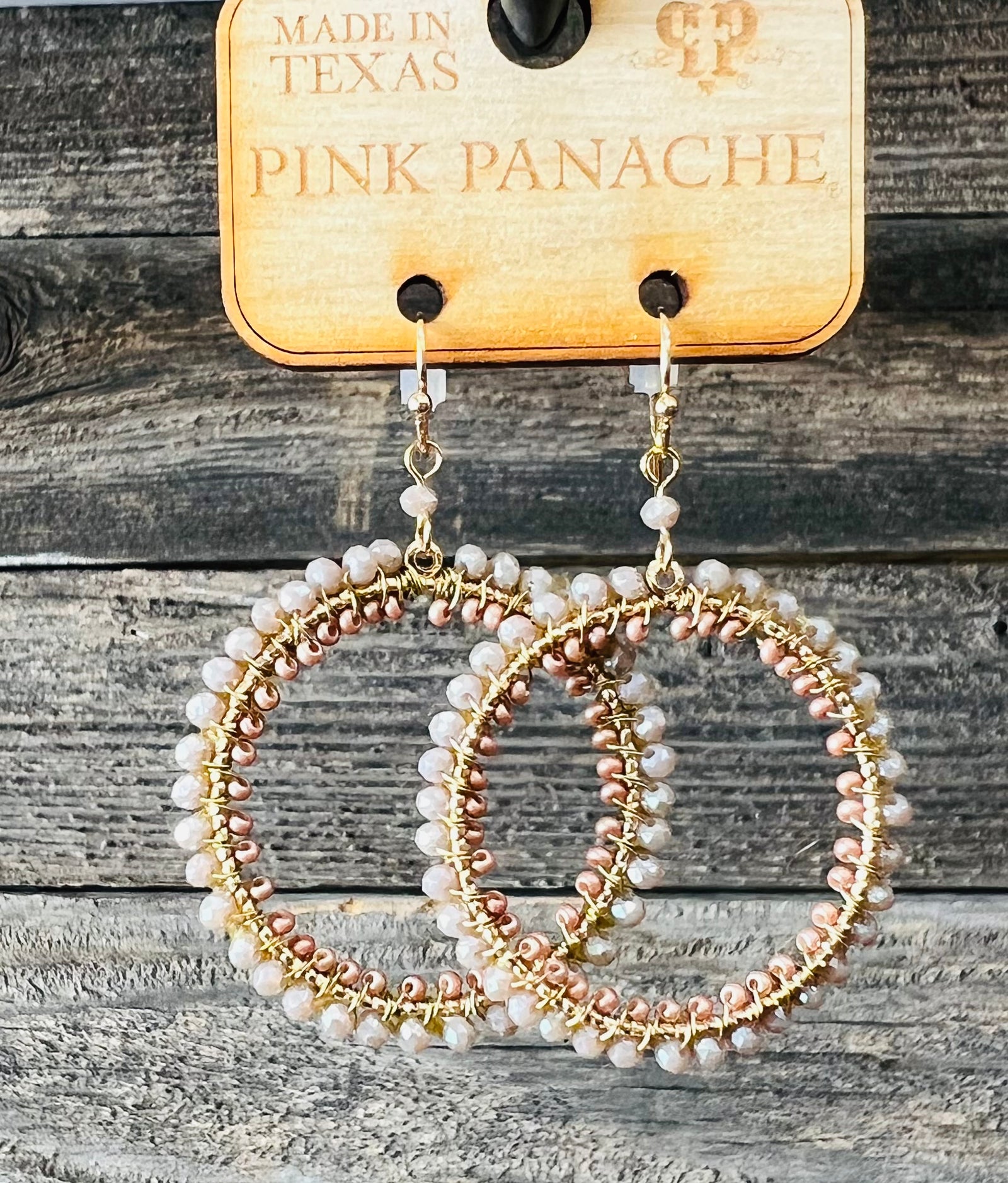 PINK PANACHE HOOP EARRINGS