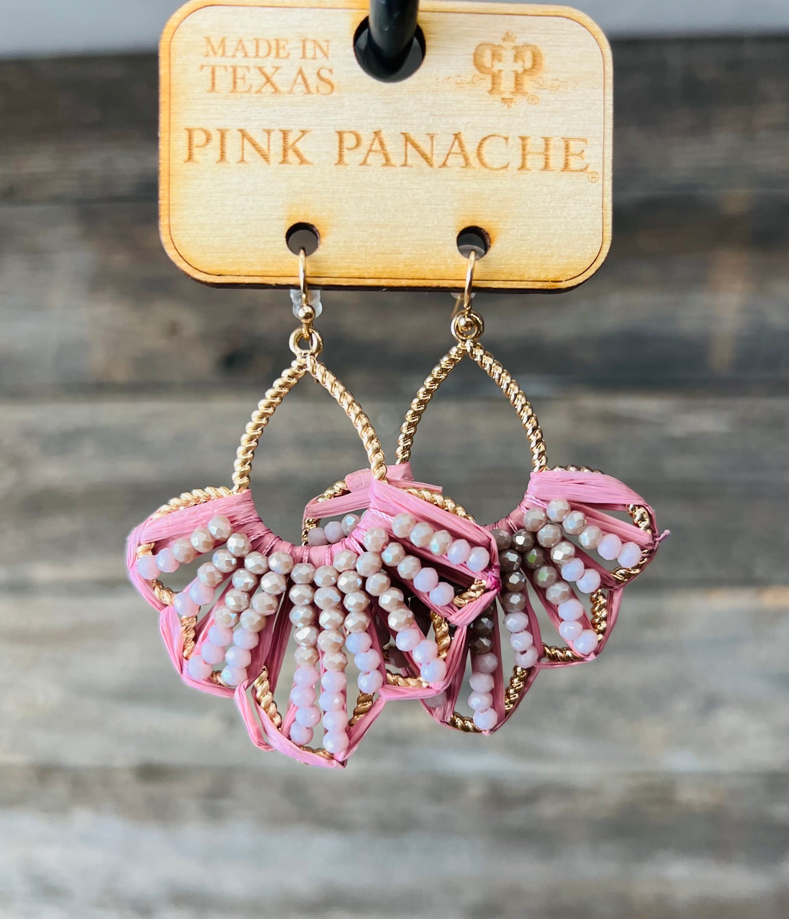 Raffla pink earrings