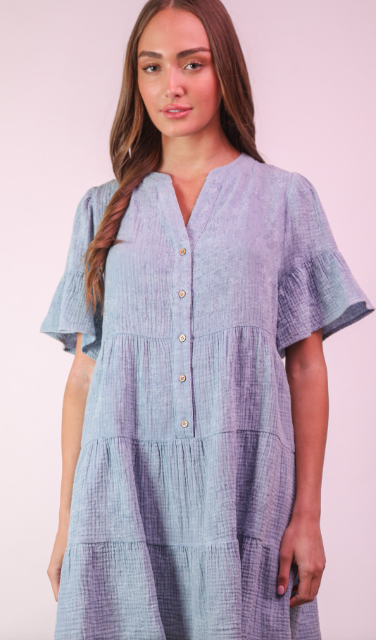 MINERAL WASHED BABY BELL DRESS