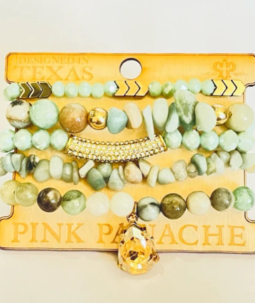 Aventurine stone bracelet set