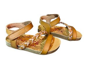 Blowfish Rose Gold and Nude Girls Sandal