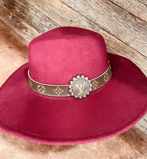 LV UPCYCLED FEDORA HAT