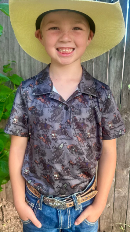 RODEO NATION KIDS POLO