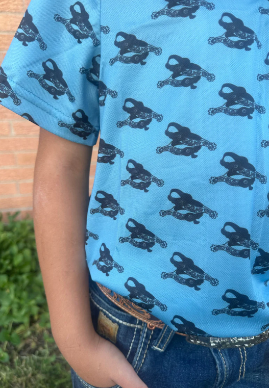 Spurs On My Boots Kids Polo