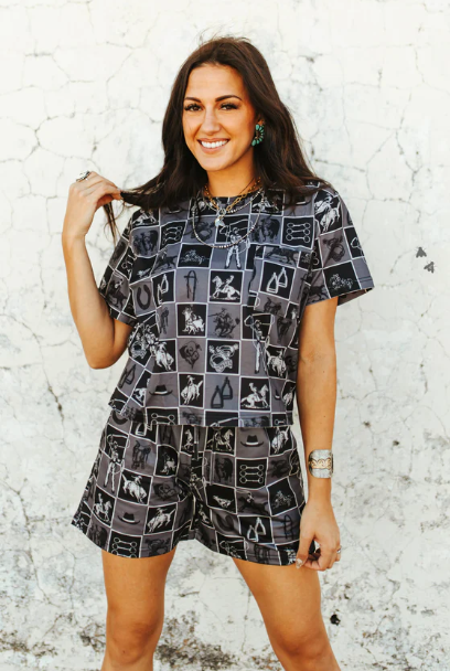 CHECK IT COWPOKE *SHORTS