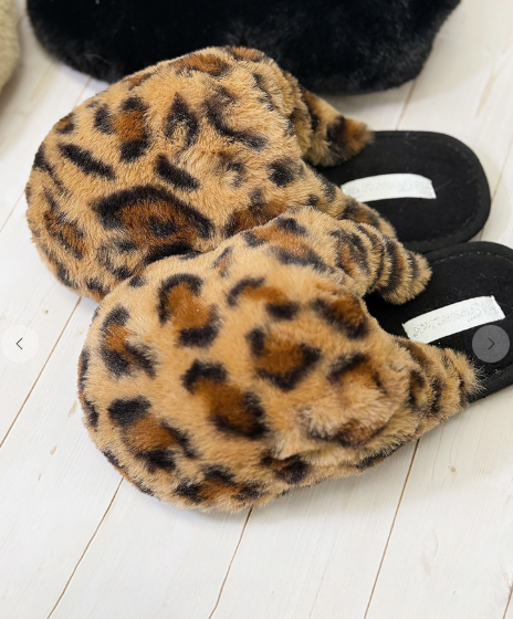 LEOPARD FURRY SLIPPER