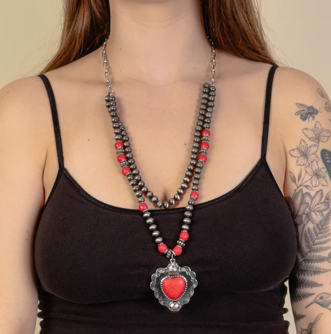 Red Heart Necklace