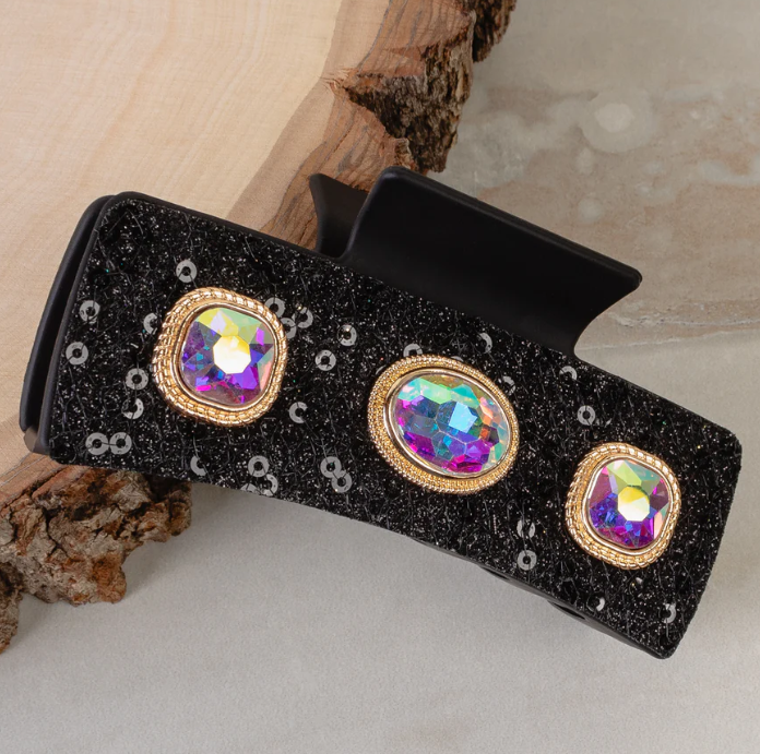 CRYSTAL CLAW CLIP *BLACK*