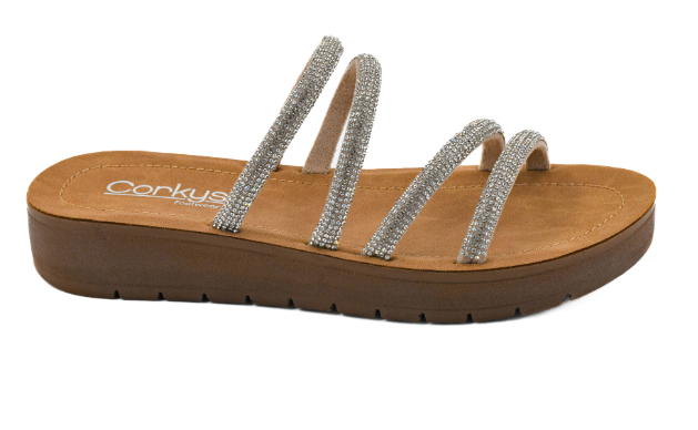 STRIPTEASE RHINESTONE SANDALS