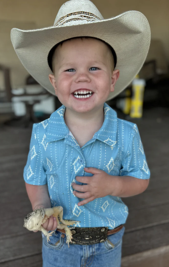 MINI DUSTY BLUES POLO