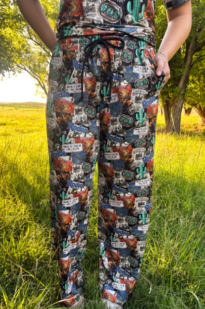 Retro Rodeo Night Pants