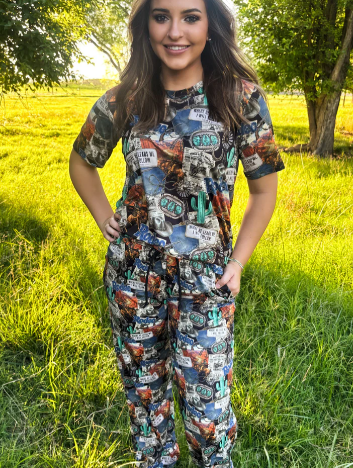 Retro Rodeo Night Pants