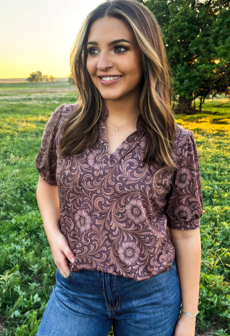 Tooled and Wild Top