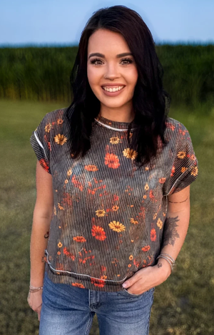 Rust Bloom Top