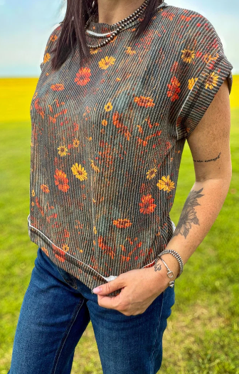 Rust Bloom Top