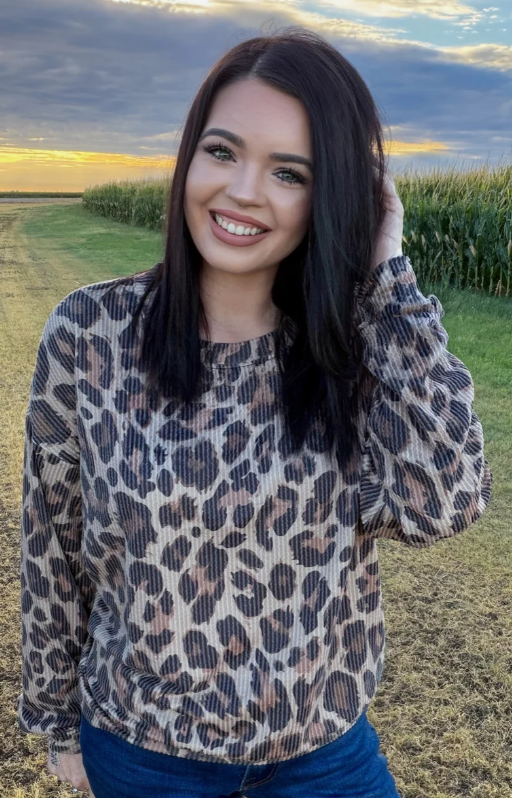 SPOTTED WILD SWEATER TOP